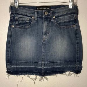 Distressed Jean Skirt